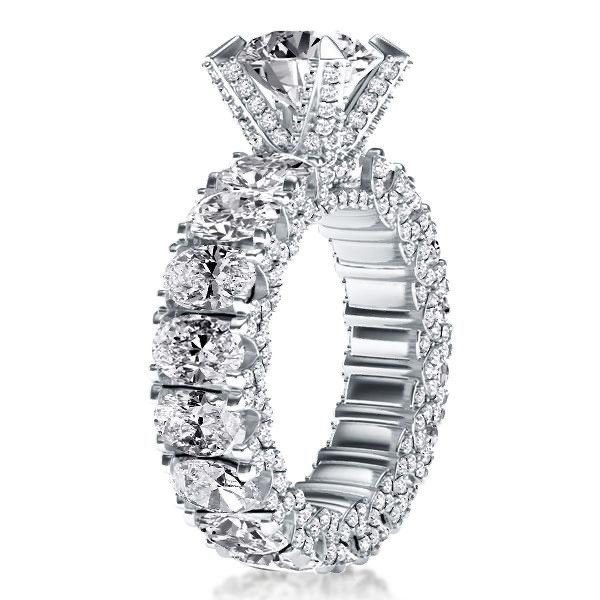 Italo Unique Engagement Ring Silver Ring Eternity Ring 29$